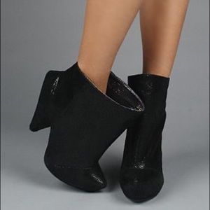 Irregular choice black Anna bells booties